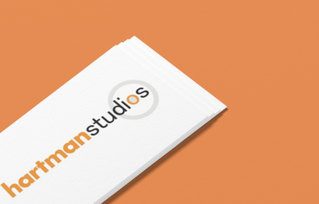 hartman studios logo mockup
