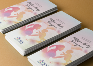 JFS Mother baby brochure on brown